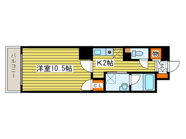 クレ－ル北１０条の物件間取画像